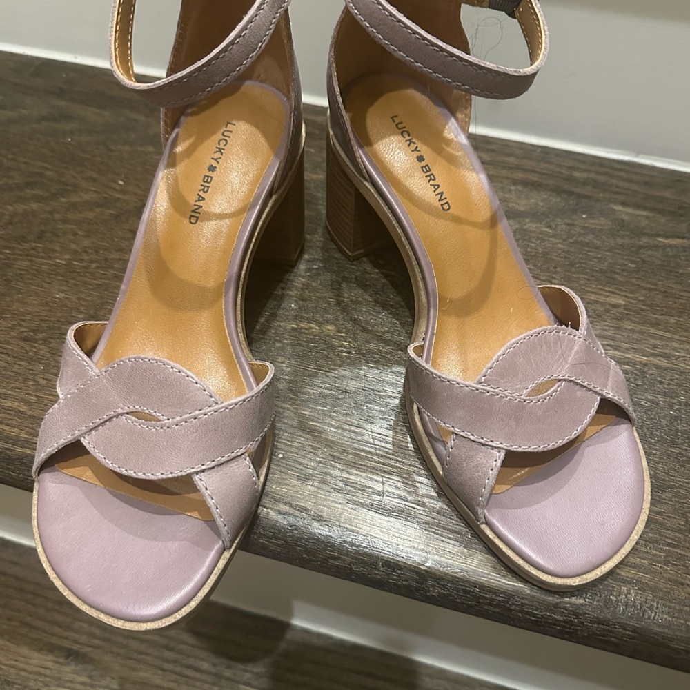 Lucky Brand Purple Heels with Ankle Strap